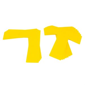 12 Yellow Game Line Markers for Pickleball Court 