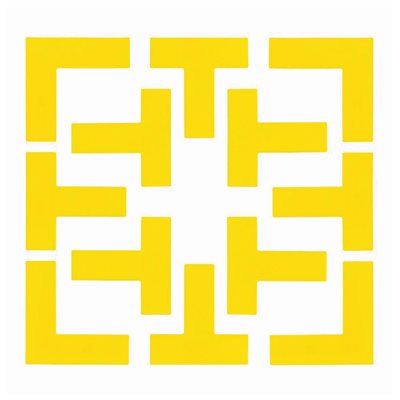 12 marqueurs jaunes de lignes jeu de terrain pickleball