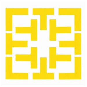 12 Yellow Game Line Markers for Pickleball Court 