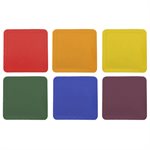 Set of 6 square made of non-skid vinyl