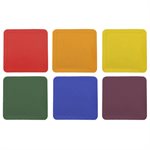 6 flat square markers, 12"x12"