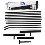 Ensemble de filet de pickleball portable