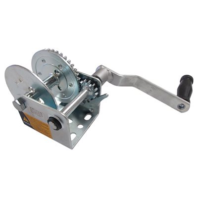 Replacement winch with removable crank