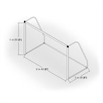 Paire de buts de mini-soccer en aluminium, 5' x 8' x 2'3" x 4'