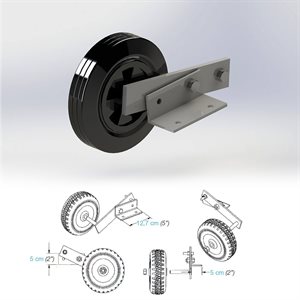 4 Universal Wheels for Soccer Goals