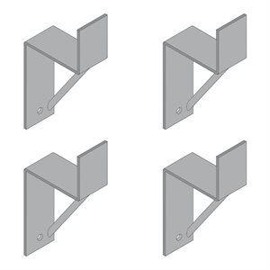 4 Wall Brackets for Handball Goal