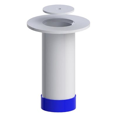 Zinc Plated Socket for Non-Floating Floor with S / S Flange and Lid, 1-7 / 8" 