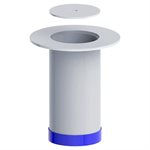 Steel Zinc Floor Socket with Cap, 3-½"