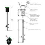 4 ancrages de but de soccer pour terrain synthétique sans clé d'installation
