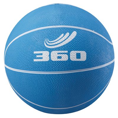 Ballon de basketball en caoutchouc, #5, bleu