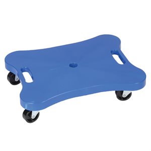 Planche à roulettes en plastique avec poignées intégrées