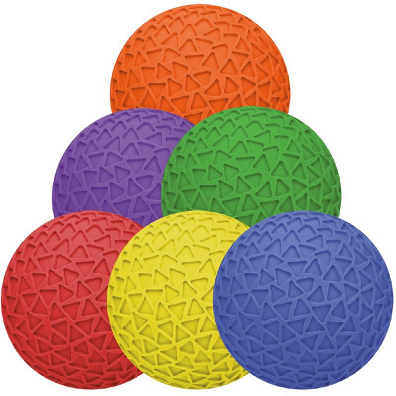 Set of 6 Super Soft Vinyl Foam Inflatable Balls, 8" (20 cm)