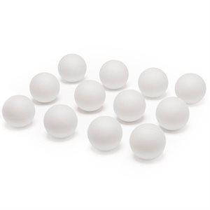 12 Lacrosse Training Balls, White