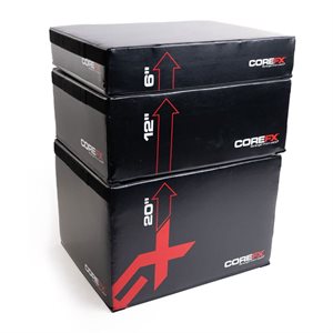 3 Foam Plyometric Boxes with Velcro