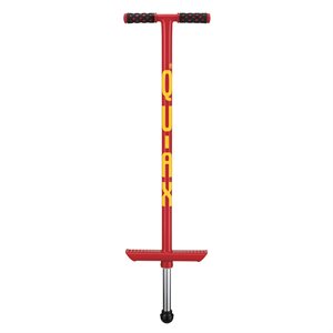 Qu-Ax Pogo Stick, Capacity of 66 Lb (30 Kg), Red