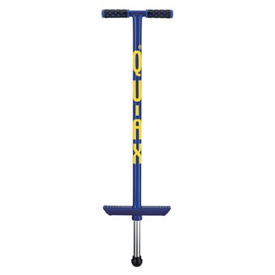 Bâton sauteur QU-AX, capacité de 50 kg (110 lb), bleu