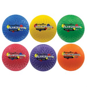 6 Playground Rubber Balls