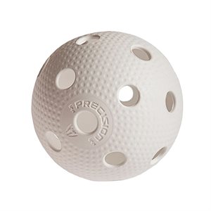 White Exel Precision Pro League Floorball Ball