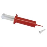Syringe applicator for ball sealant