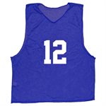 12 Numbered Mesh Pinnies