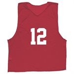 12 Numbered Mesh Pinnies