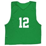 12 Numbered Mesh Pinnies