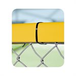 Protecteur de clôture en polyéthylène, 2-¼"x2"x10', jaune