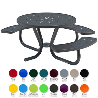 Accessible Picnic Table, Inground or Portable, 46"