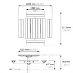 Square Picnic Table, 8 people