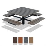 Square Picnic Table, 8 people