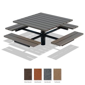 Square Picnic Table, 8 people