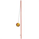 Tetherball post for indoor use
