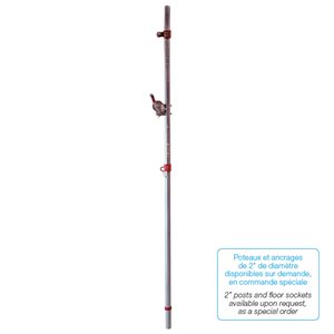 Single volleyball post with winch 1.9" (4.8cm)