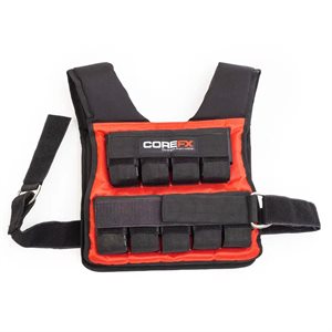 Corefx Pro Adjustable Weighted Vest, 40 Lbs