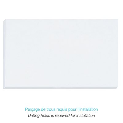 Panneau de basketball en polyéthylène, montage avant, 48" x 72"