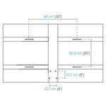 Panneau de basketball en acier, montage avant, 42" x 72"