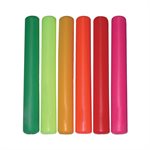 6 plastic relay batons