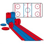 Ligne rouge pour patinoire réglementaire, 2", 400'