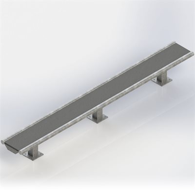 Double Rail Ramp, 96"x10-½"x12"