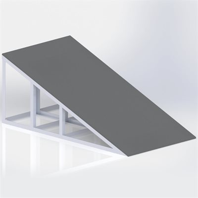 Rampe droite, 91"x48"x36"