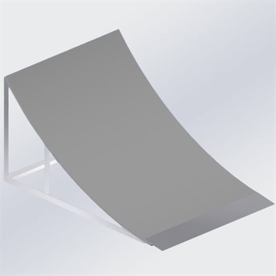 Quarter Pipe Ramp, 69"x48"x37-½"