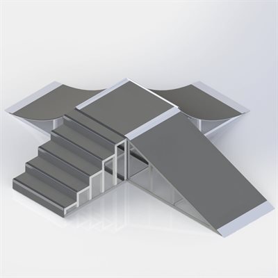 5-Shape Ramp, 223"x195"x36"