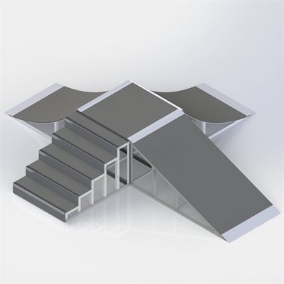 5-Shape Ramp, 223"x195"x36"