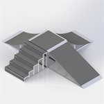 Rampe à 5 formes, 223"x195"x36"