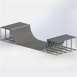 Rampe demi-lune, 238"x96"x48"