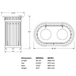 Station de recyclage double
