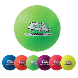 6 Rhino Skin Dodgeballs, 6", Fluorescent Colors 