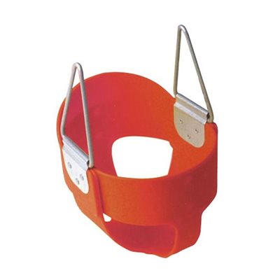 360° Enclosed Swing Seat for Children, Red