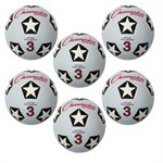6 ballons de soccer en caoutchouc, taille #3