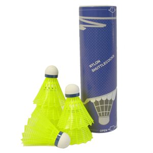 12 Synthetic Head Shuttlecocks, Yellow